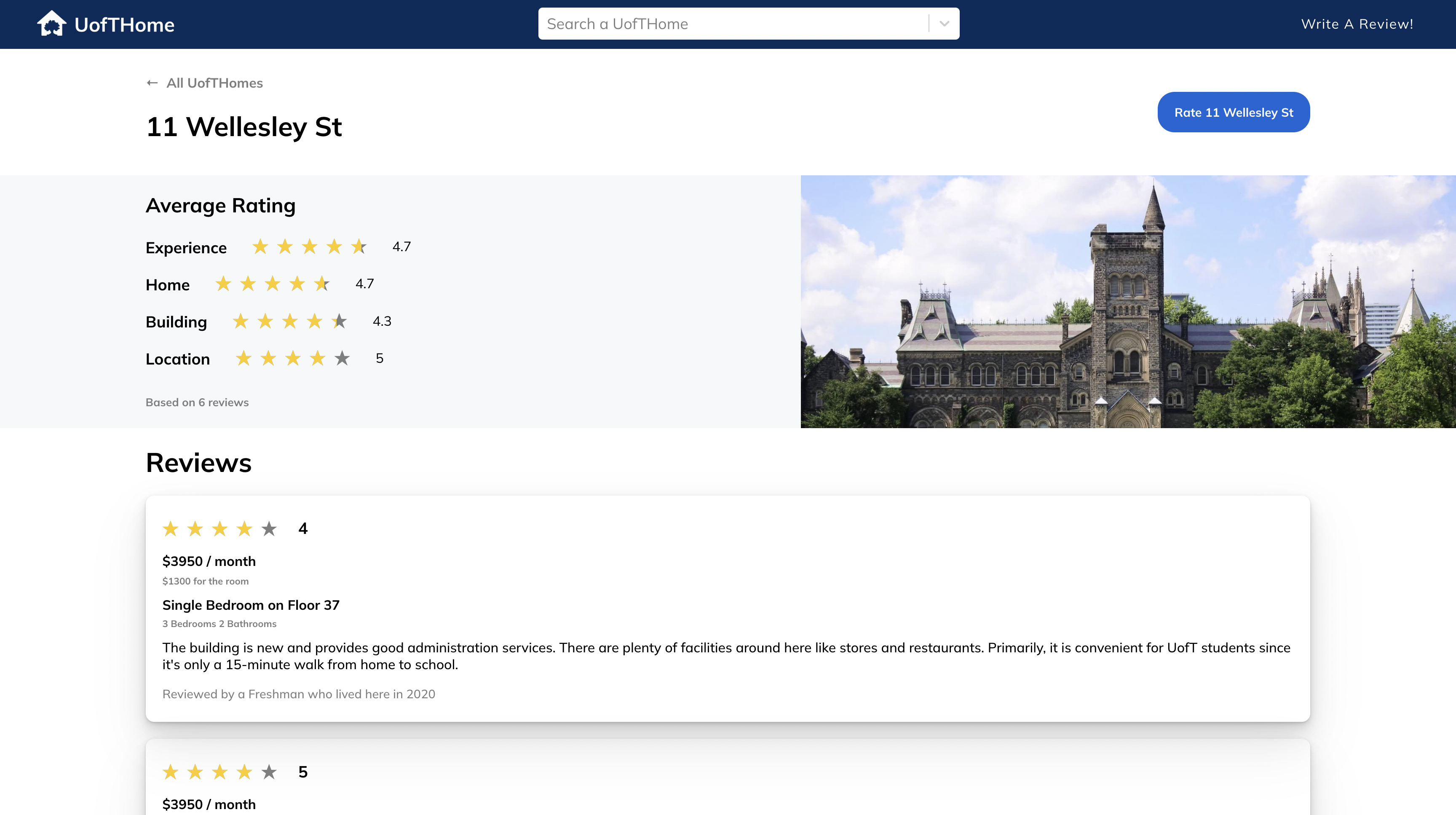 Review Detail Page